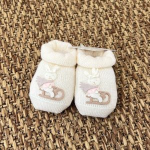 Babbucce Coniglietta in slitta Neonata LATTE 30569/X1