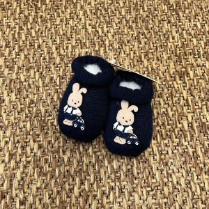 Babbucce Coniglio con macchinina Neonato BLU 30547/B8