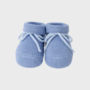 Babbucce Cotone Laccetto Cielo Petalo 751