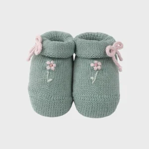 Babbucce Cotone Margherite Verde 759/V