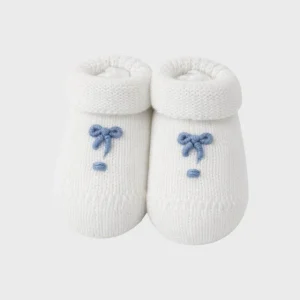 Babbucce Cotone Nodini Bianco 754