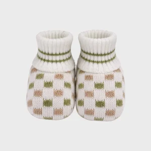 Babbucce Cotone Pois Colorati Verde EK56SV