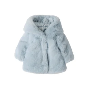 Cappotto Eco-Pelle Pelliccia Bimba Bianco 3F735/3942