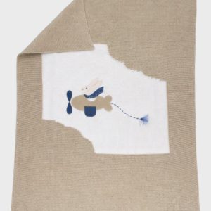 Coperta Bunny Tortora 8028