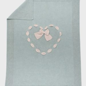 Coperta Cotone Fiocco Verde 193