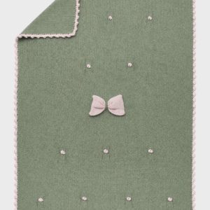 Coperta Cotone Fiorellini Ricamati BRINDISI1439