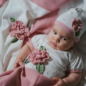 Coperta Cotone Fiori Rosa FF778328/4470