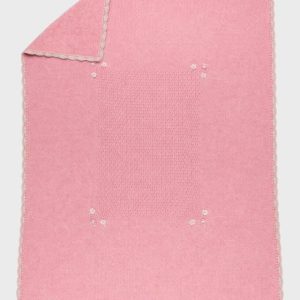 Coperta Cotone Fiori Rosa NAIME/CO-R