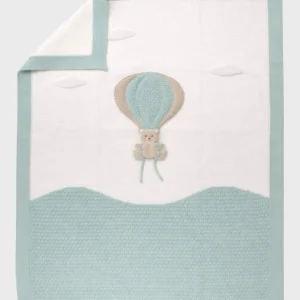 Coperta Cotone Mongolfiera Verde EK5080V