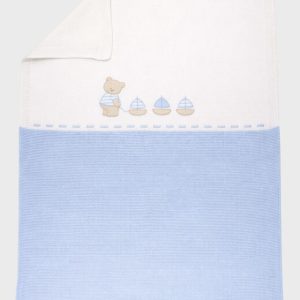 Coperta Cotone Orsetto Cielo 198-C