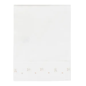 Lenzuolino Neonata Cotone 100% Set 3 Pezzi Vaniglia Tortora IN24LE/V