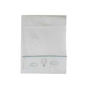 Lenzuolino Neonato Cotone 100% Set 3 Pezzi Vaniglia Mongolfiera IN57LE/V