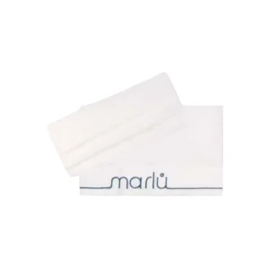 Lenzuolino Ricamo Neonato Cotone 100% Bianco Zaffiro IN61LE/BIS