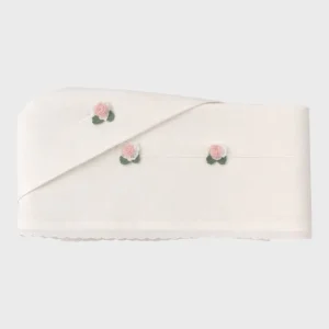 Lenzuolino Rose Cotone Bianco DELIZIA/LN