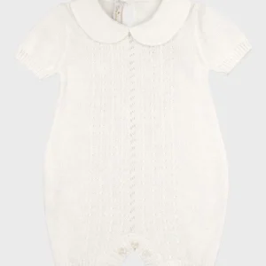 Pagliaccetto Cotone Trecce Bianco 351