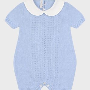 Pagliaccetto Cotone Trecce Cielo 351