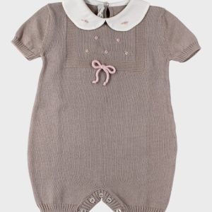 Pagliacetto Cotone Roselline Tortora 373/T