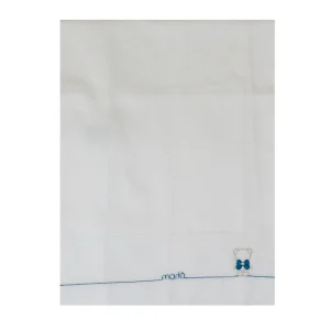 Set Lenzuolino Culla 3 Pezzi Neonato Cotone 100% Blu IN59LE/Z