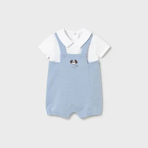 Tutina Salopette Cotone Turchese 1605/66