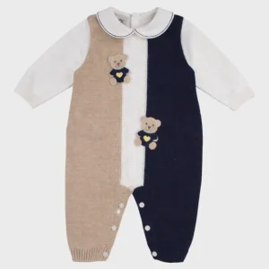 Tutina Teddy Ricamato Blu EK6010